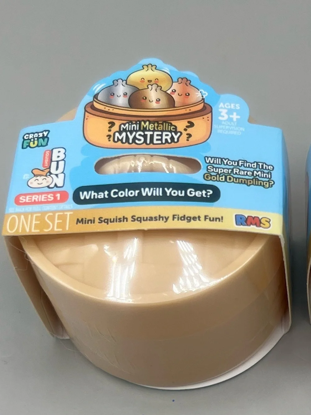 RMS Crazy Fun Mini METALLIC Mystery Viral Dumpling Bun ~ Set Of 2  NEW & SEALED